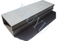 Μέταλλο εξώθησης αλουμινίου οξείδωσης που σφραγίζει την τετραγωνική πιστοποίηση χρώματος 290g ISO9001 2000 σωλήνων ασημένια